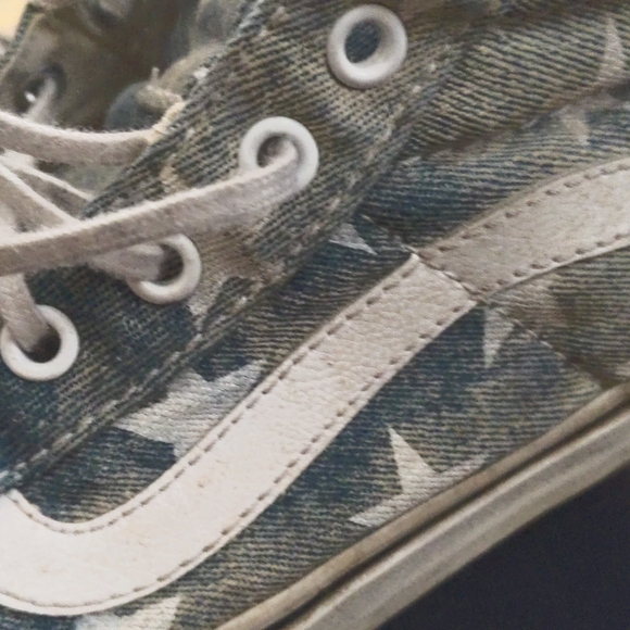 Vans Shoes Sk8 Hi Slim(washed/stars/blue) - Picture 2 of 7